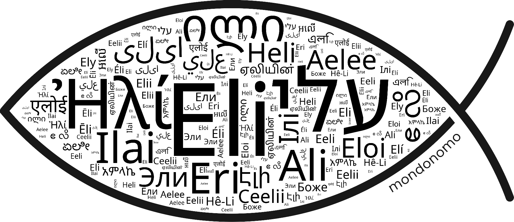 Name Eli in the world's Bibles